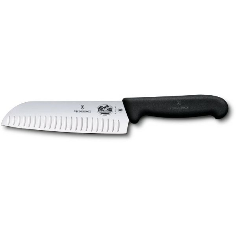 Кухонный нож Victorinox Fibrox Santoku Knife 5.2523.17 с воздушными карманами