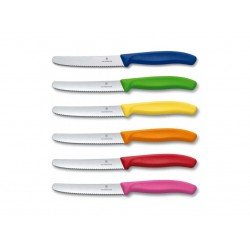 Набор из 6 ножей Victorinox Swiss Classic Colorful Tomato and Table Knife Set 6.7839.6G