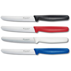 Кухонный нож Victorinox Standard Tomato and Table Knife 5.0833 11 см, серрейтор черный