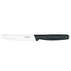 Кухонный нож Victorinox Standard Tomato and Table Knife 5.0833 11 см, серрейтор черный