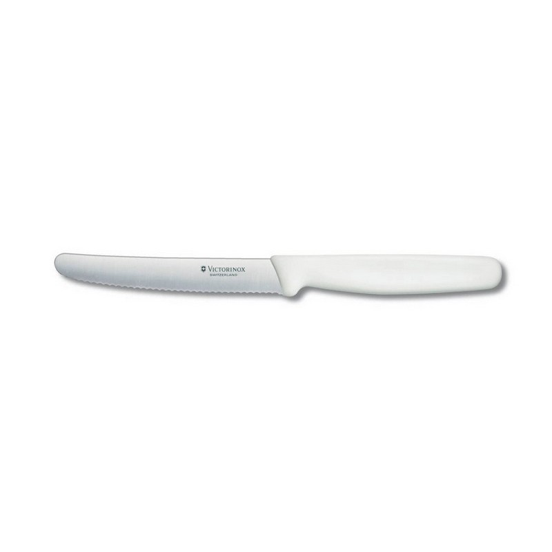 Кухонный нож Victorinox Standard Tomato and Table Knife 5.0837 11 см, серрейтор белый