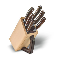 Набор из 6 кованых ножей Victorinox Forged Сhef's Grand Maitre Wood Cutlery Block 7.7240.6 с подставкой
