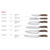 Набор из 6 кованых ножей Victorinox Forged Сhef's Grand Maitre Wood Cutlery Block 7.7240.6 с подставкой