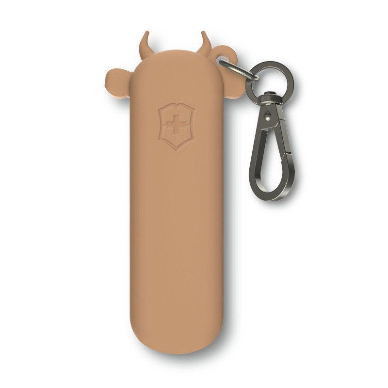 Чохол силіконовий Victorinox Cow Silicone Case з карабіном Wet Sand 4.0454