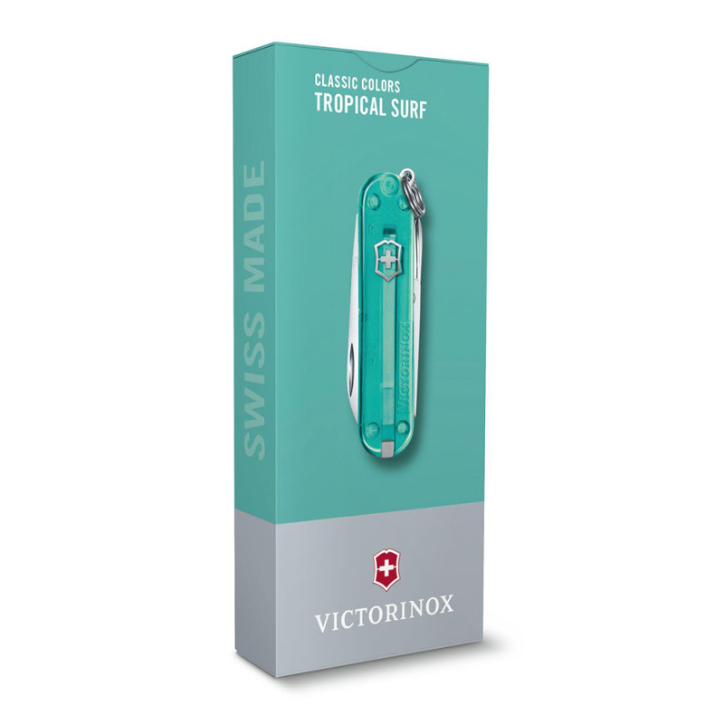 Ніж Victorinox Classic SD Transparent Colors Tropical Surf 0.6223.T24G
