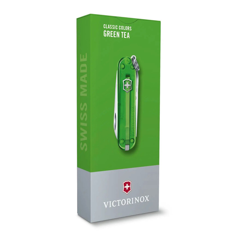 Ніж Victorinox Classic SD Transparent Colors Green Tea 0.6223.T41G