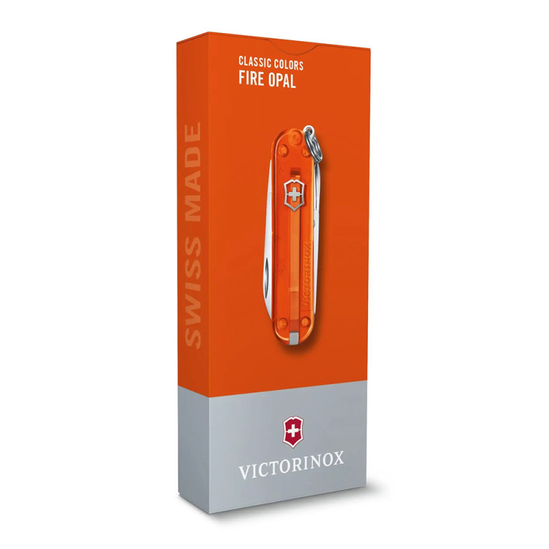 Ніж Victorinox Classic SD Transparent Colors Fire Opal 0.6223.T82G