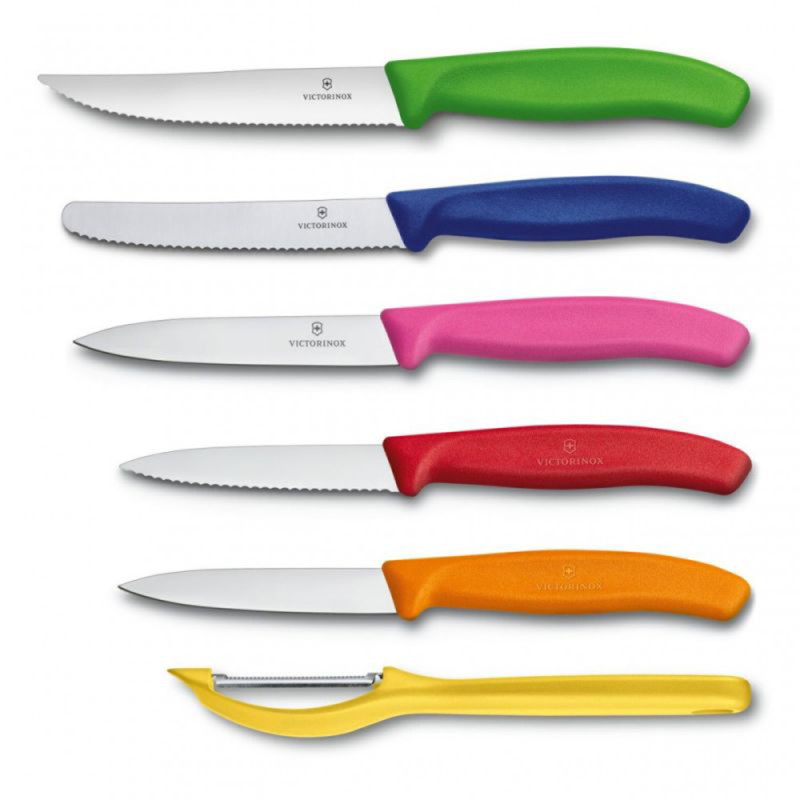 Набор из 6 предметов Victorinox Swiss Classic Utility Block 6.7127.6L14 с подставкой