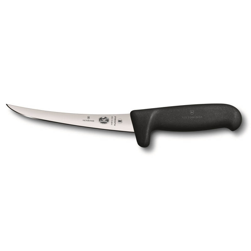Кухонный нож Victorinox Fibrox Safety Grip Boning Knife Flexible обвалочный 5.6613.15M безопасный