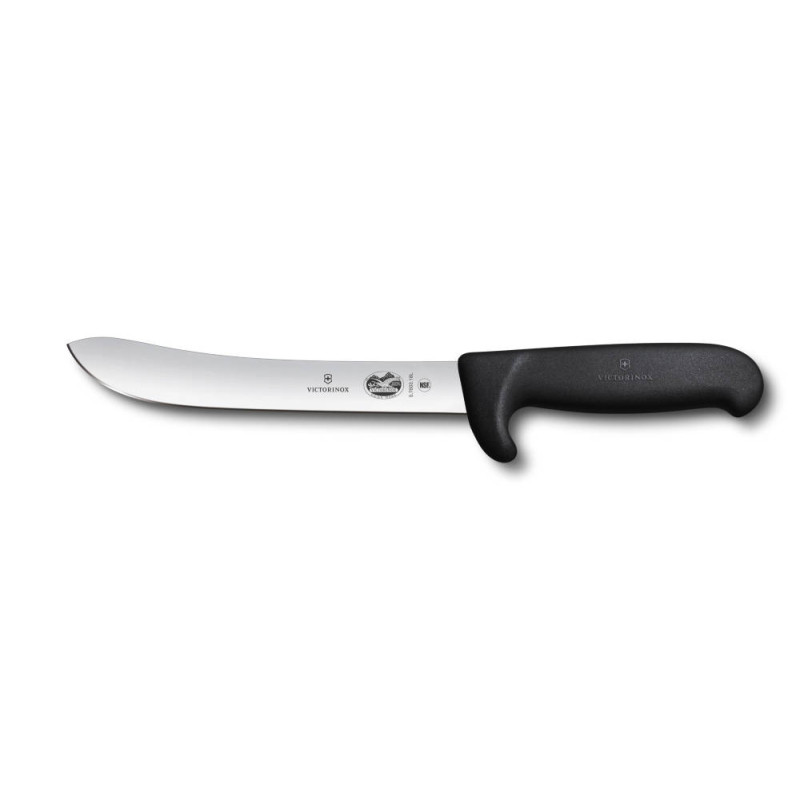 Кухонный нож мясника Victorinox Fibrox Safety Nose Slaughter Knife 5.7603.18L безопасный