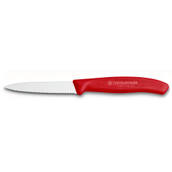 Кухонный нож Victorinox Swiss Classic Paring Knife 6.7631  8см, серрейтор красный