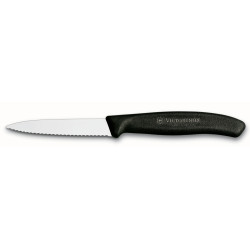 Кухонный нож Victorinox Swiss Classic Paring Knife 6.7633  8см, серрейтор черный