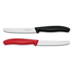 Кухонный нож Victorinox Swiss Classic Tomato and Table Knife 6.7833 11 см, серрейтор черный