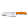 Кухонный нож Victorinox Swiss Classic Santoku Knife 6.8526.17L9B с воздушными карманами в блистере