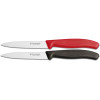 Кухонный нож Victorinox Swiss Classic Paring Knife 6.7731 10 см, серрейтор красный