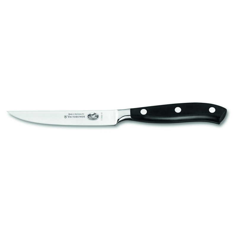 Кухонный кованый профессиональный нож Victorinox для стейков 7.7203.12G в подарочной упаковке