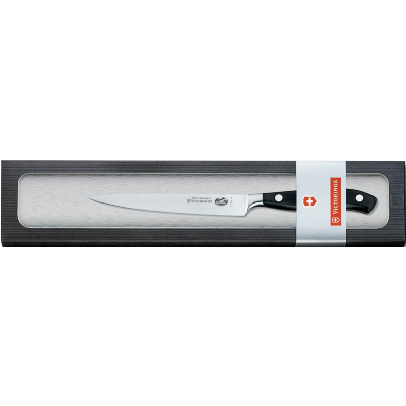 Кухонный кованый профессиональный нож Victorinox для мяса  7.7203.15G в подарочной упаковке
