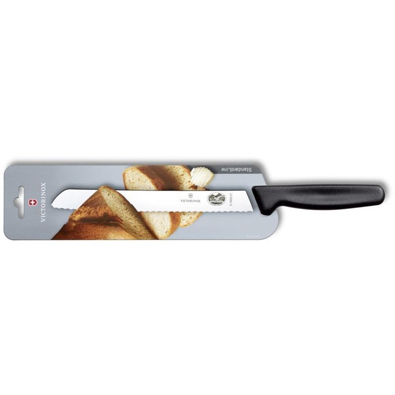 Кухонный нож Victorinox Standard Bread Knife 5.1633.21B для нарезки хлеба в блистере