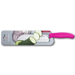 Кухонный нож Victorinox Swiss Classic Santoku Knife 6.8526.17L5B с воздушными карманами в блистере