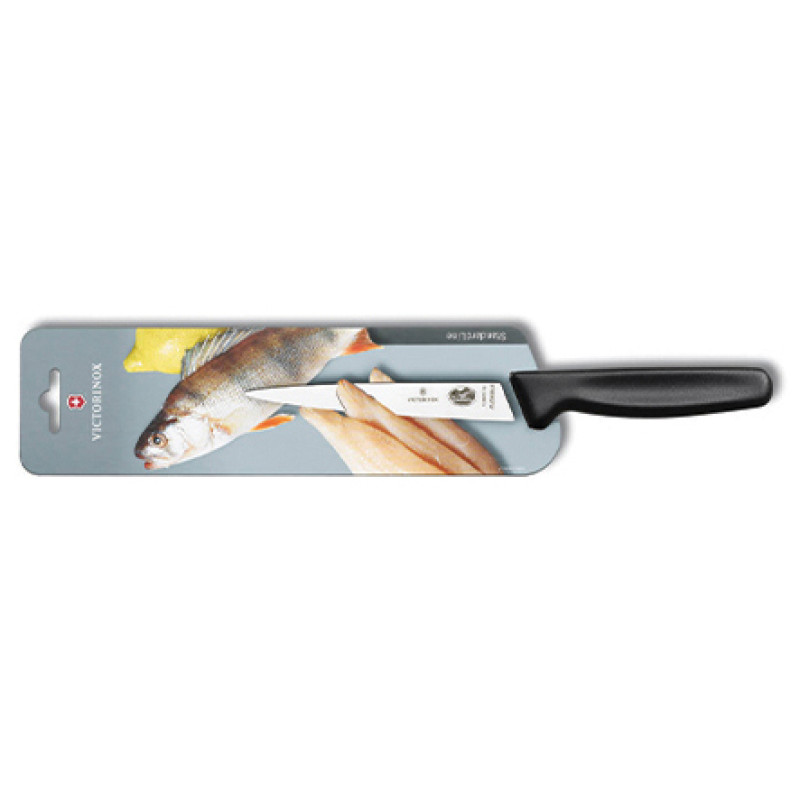 Кухонный нож Victorinox Standard Filleting Knife 5.3803.16B с гибким лезвием в блистере