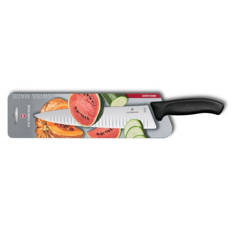 Кухонный нож Victorinox Swiss Classic Carving Knife 6.8023.25B с воздушными карманами в блистере
