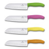 Кухонный нож Victorinox Swiss Classic Santoku Knife 6.8526.17L8B с воздушными карманами в блистере