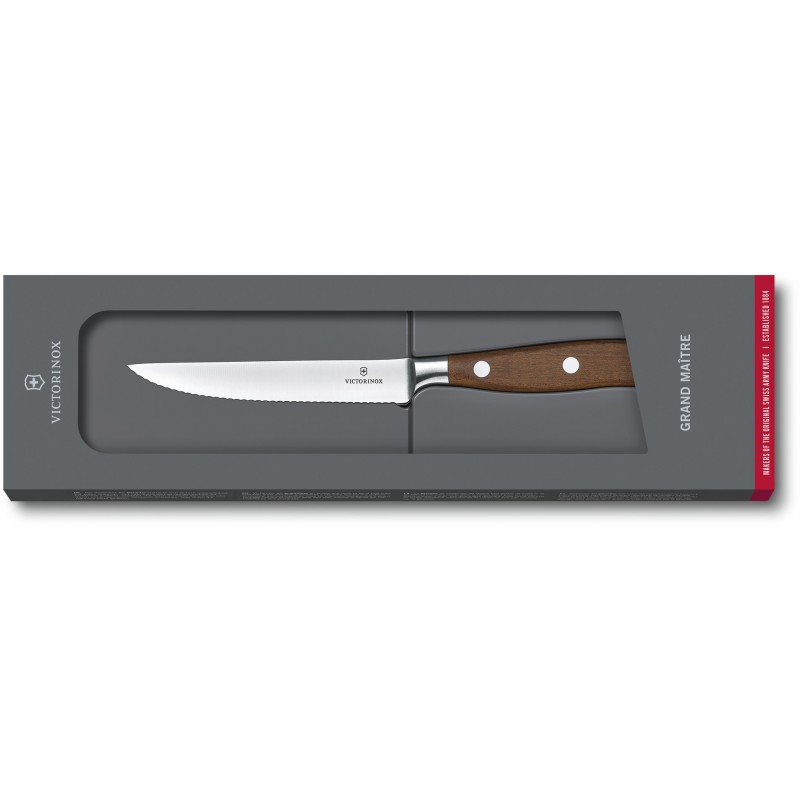 Кованый нож Victorinox Grand maitre Rosewood Steak Knife 7.7200.12WG в подарочной упаковке