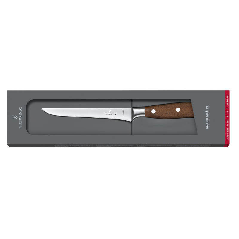 Кованый нож Victorinox Grand maitre Rosewood Boning Knife 7.7300.15G в подарочной упаковке