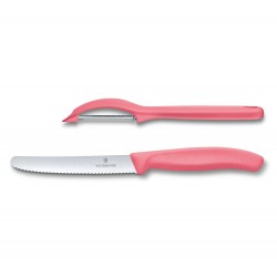 Набір з 2 предметів Victorinox Swiss Classic Trend Colors Tomato Knife and Universal Peeler Set 6.7116.21L12
