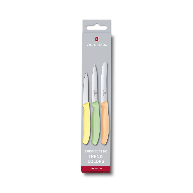 Набір з 3 ножів Victorinox Swiss Classic Trend Colors Paring Knife Set 6.7116.34L2