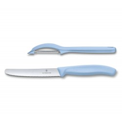 Набір з 2 предметів Victorinox Swiss Classic Trend Colors Tomato Knife and Universal Peeler Set 6.7116.21L22