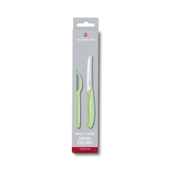 Набір з 2 предметів Victorinox Swiss Classic Trend Colors Tomato Knife and Universal Peeler Set 6.7116.21L42