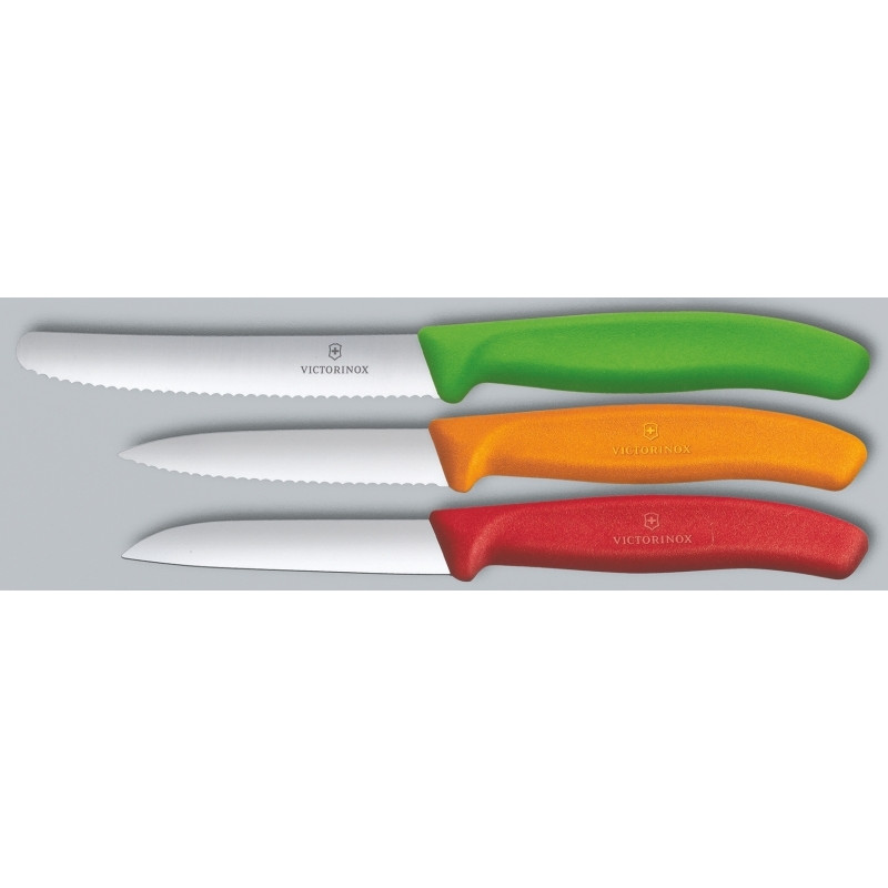 Набор из 3 цветных ножей Victorinox Swiss Classic Paring Knife Set Colorful 6.7116.32