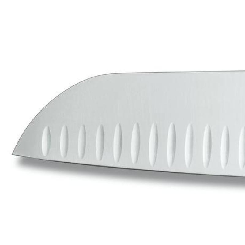 Кухонный нож Victorinox Swiss Classic Santoku Knife 6.8523.17B с воздушными карманами в блистере