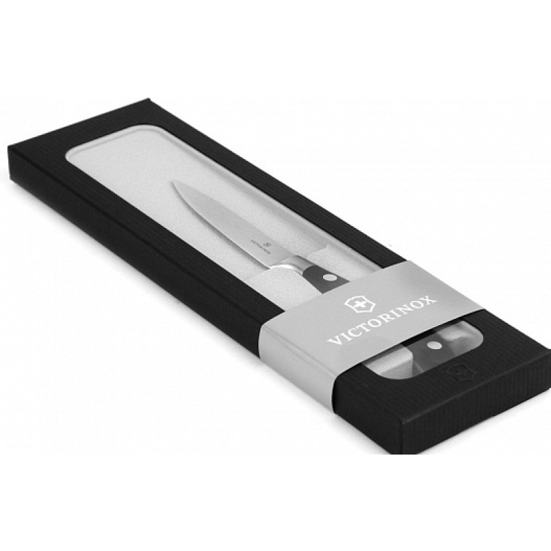 Кухонный кованый профессиональный нож Victorinox для мяса  7.7203.10G в подарочной упаковке