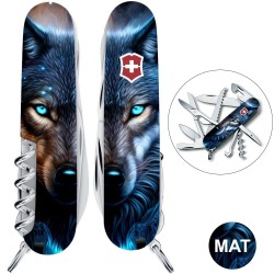 Складаний ніж Victorinox HUNTSMAN ANIMAL Вовк 1.3713.3.F1040pw