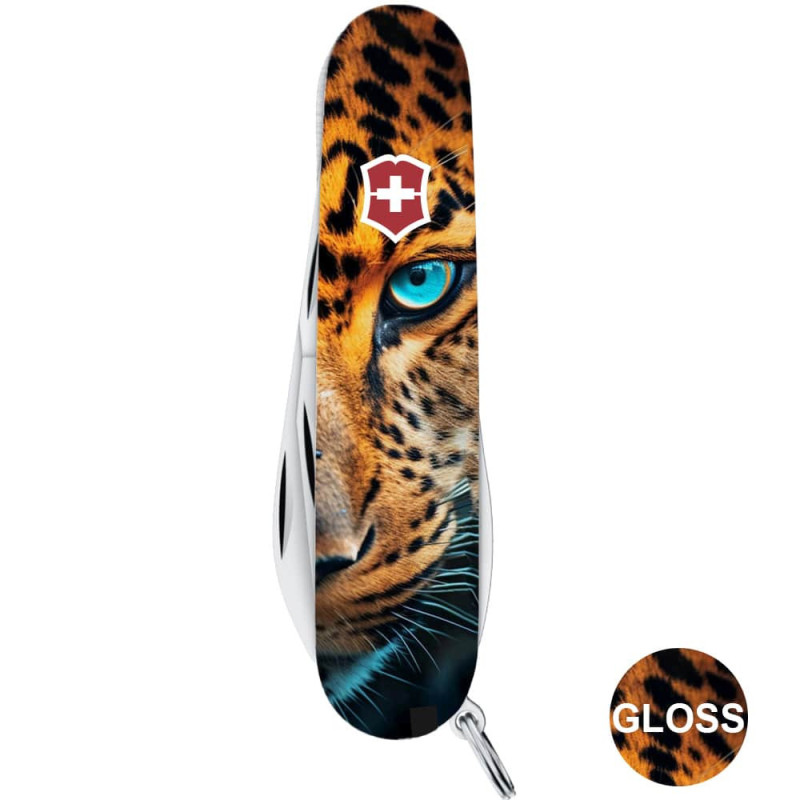 Складаний ніж Victorinox HIKER ANIMAL Леопард 1.4613.3.F1080pw