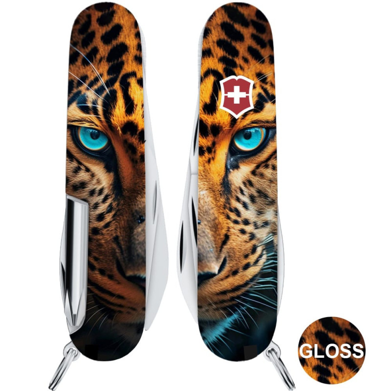 Складаний ніж Victorinox HIKER ANIMAL Леопард 1.4613.3.F1080pw
