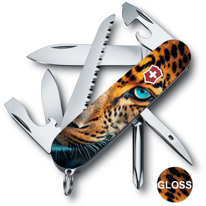 Складаний ніж Victorinox HIKER ANIMAL Леопард 1.4613.3.F1080pw