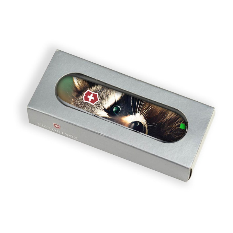 Складаний ніж Victorinox DELUXE TINKER ANIMAL Єнот 1.4723.3.F1120pw