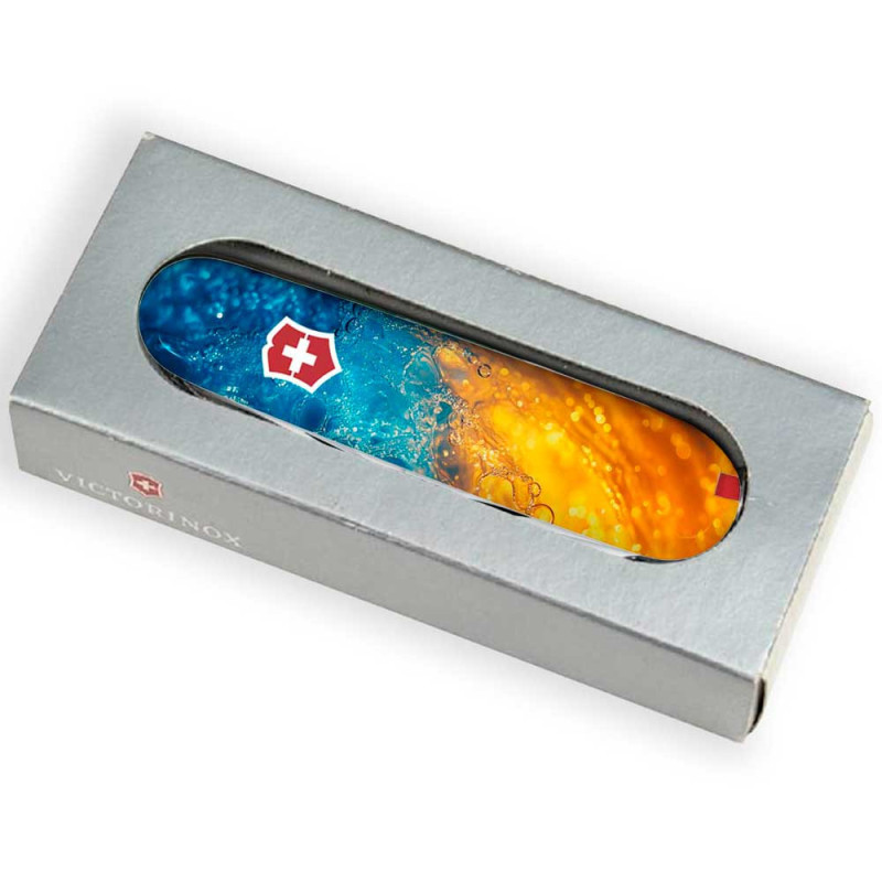Складаний ніж Victorinox SPARTAN UKRAINE Жовто-сині бризки 1.3603.7.T3160pw