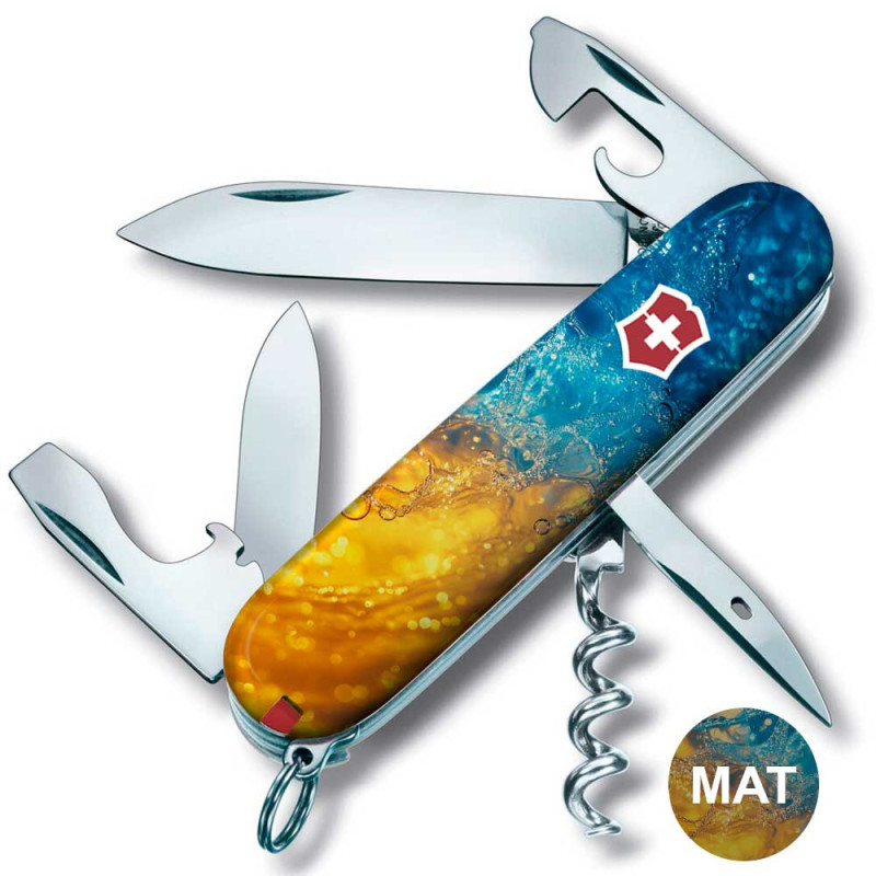 Складаний ніж Victorinox SPARTAN UKRAINE Жовто-сині бризки 1.3603.7.T3160pw