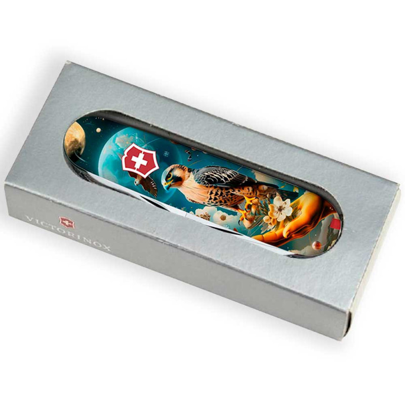Складаний ніж Victorinox CLIMBER UKRAINE Сокіл-захисник 1.3703.3.T3210pw