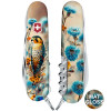 Складаний ніж Victorinox HUNTSMAN UKRAINE Шляхетний Сокіл 1.3713.7.T3260pw