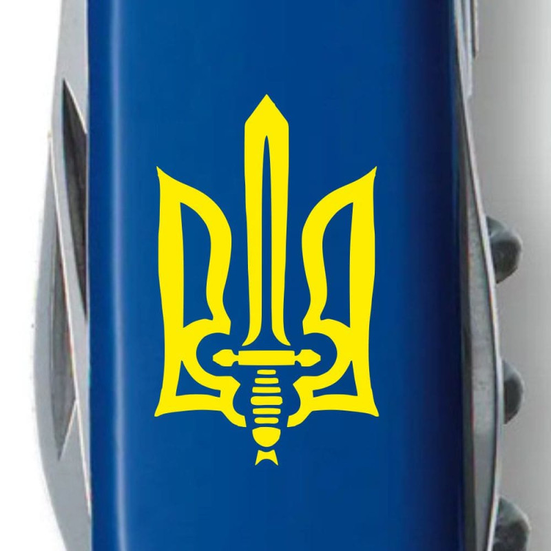 Ніж Victorinox Spartan Ukraine Тризуб ОУН жовтий 1.3603.2_T0308u