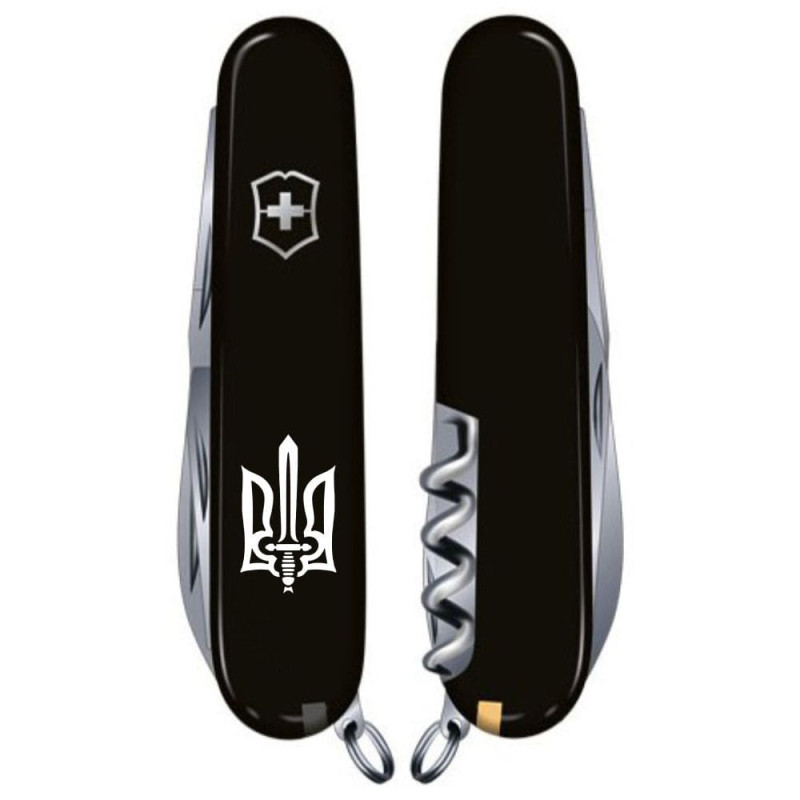 Ніж Victorinox Spartan Ukraine Тризуб ОУН білий 1.3603.3_T0300u
