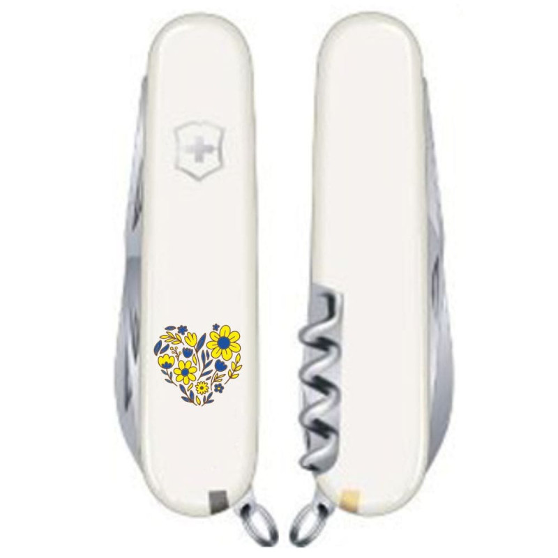 Ніж Victorinox Spartan Ukraine Квіткове серце 1.3603.7_T1247u