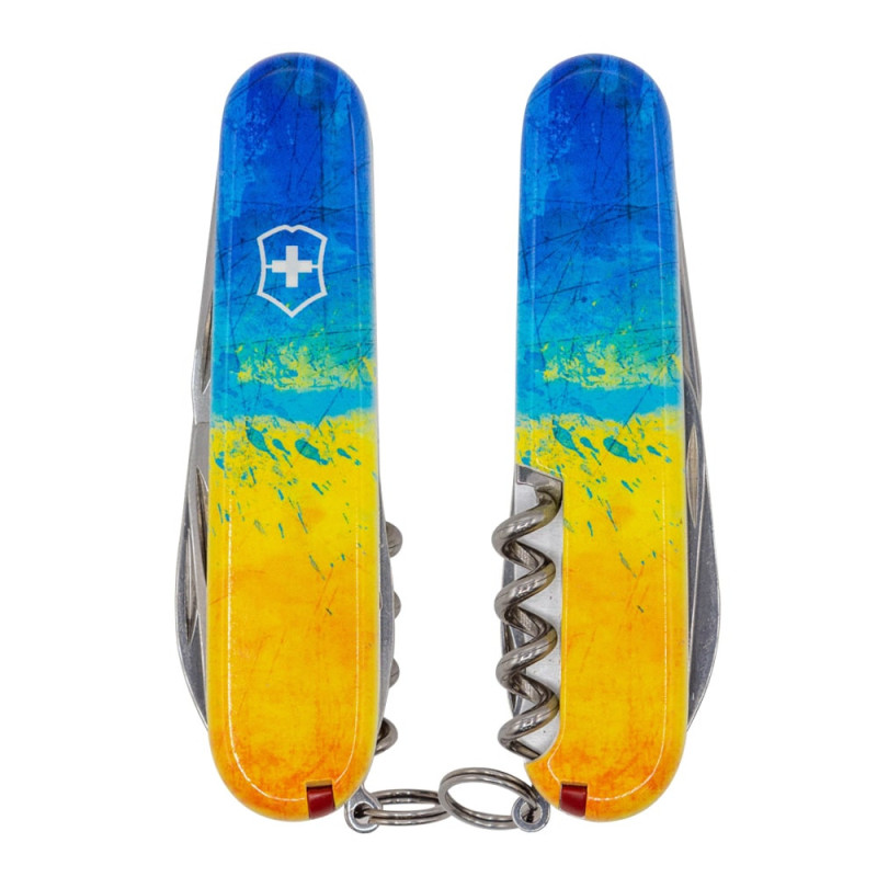 Ніж Victorinox Spartan Ukraine Жовто-синій малюнок 1.3603.7_T3100pw