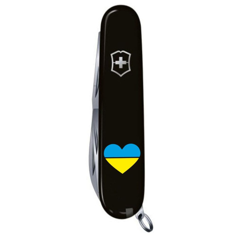 Ніж Victorinox Climber Ukraine Серце синьо-жовте 1.3703.3_T1090u