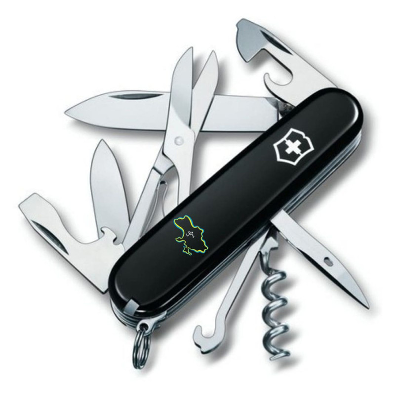 Ніж Victorinox Climber Ukraine Кордони України + Дім 1.3703.3_T1290u